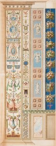 Pilaster Loggia XII (koriste, joka kasvaa astiasta) tekijältä Gaetano Savorelli