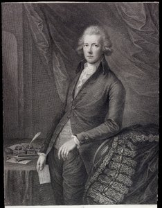 Oikea Hon William Pitt nuorempi (kaiverrus) tekijältä Gainsborough (after) Dupont