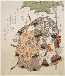 Tales of Yamato, sarjasta "Ten Designs of Old Tales", 1818-1830 (puulohkokaiverrus)