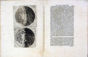 Galileo Galilein Sidereus Nuncius Sidereal Messenger -kirjan lehti, 1610