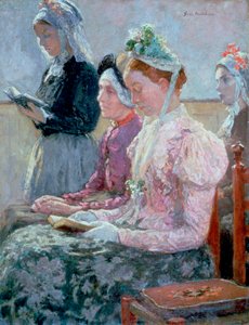 Sunnuntai aamu, c1900 tekijältä Julius Garibaldi Melchers