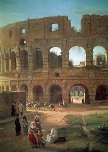 Gaspar van Wittel (1652 tai 1653-1736) Colosseum, yksityiskohta tekijältä Gaspar van Wittel