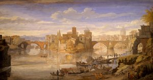 Tiber Island, Gaspar van Wittel (noin 1652-1736)