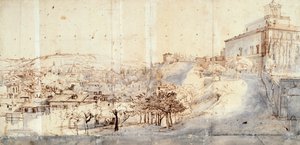 Gaspar van Wittelin Villa Medici Roomassa (noin 1652-1736) tekijältä Gaspar van Wittel