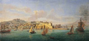 Näkymä Napolinlahdelle (maalaus tekijältä Gaspar van Wittel