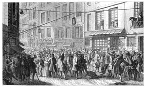 Quincampoix Street, Pariisi, 1718, 1885.