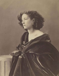 Sarah Bernhardtin muotokuva 1844-1923, 1864. tekijältä Nadar