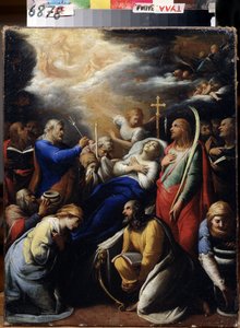 ""La mort de la Vierge"" (Neitsyen kuolema) Gaspard Gailiuksen (17eme siecle) maalaus 1612 Valtion taidemuseo, Toula tekijältä Gaspard Gailius