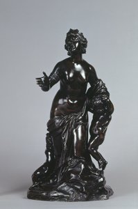 Latona ja hänen lapsensa, Apollo ja Diana, n. 1671 (pronssi lakatulla patinalla) tekijältä Gaspard Marsy