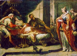 "Antiochus ja Stratonice", 1700-luku.