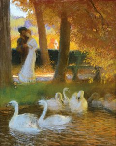 Rakastajat ja joutsenet; Syksyinen kävely; Rakastajat ja joutsenet; Syksykävely, 1896