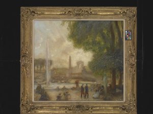 The Pool At Tuileries (öljy kankaalle)
