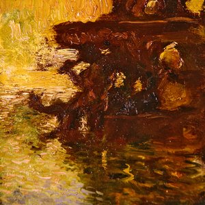 Puutarha kohtaus tekijältä Gaston de la Touche