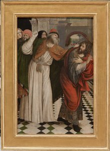 Joachim karkotettiin temppelistä, 1508-09 tekijältä Gaudenzio Ferrari