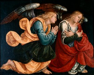 Rukoilevat enkelit, Gaudenzio Ferrari (noin 1470-1546) tekijältä Gaudenzio Ferrari
