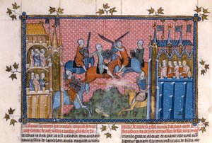Kohtaus Lancelot of the Lake -romantiikasta tekijältä Gautier