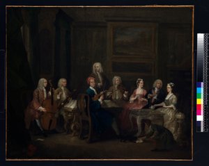 Musiikkijuhla: Mathias-perhe, n. 1730