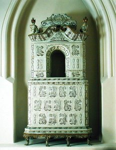 Kalan, c.1760 (mga tile na makintab na may tingga at ginto)finn tekijältä Gdansk School