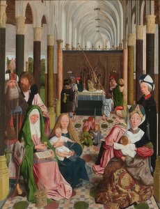 Pyhä sukulaisuus. Noin 1495 tekijältä Geertgen Tot sint Jans