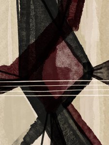 Abstrakti: Maroon-geometria tekijältä Gemma Bardot