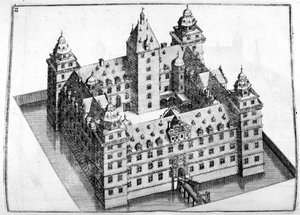 Linnan suunnittelu, 1664 tekijältä Georg Andreas Bockler