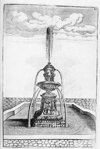 Suihkulähdesuunnittelu, 1664 tekijältä Georg Andreas Bockler