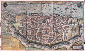 Anversa, Belgia - Georg Braunin "Civitates Orbis Terrarum", Köln 1617. tekijältä Georg Braun