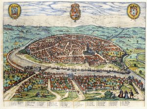Sevillan suunnitelma ja näkymä, 1579-1590