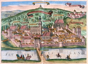 Przemysl, Puola - Georg Braunin "Civitates Orbis Terrarum", Köln 1617. tekijältä Georg Braun