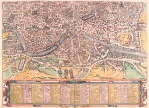 Rooma, Italia - Georg Braunin teoksessa "Civitates Orbis Terrarum", Köln 1617. tekijältä Georg Braun