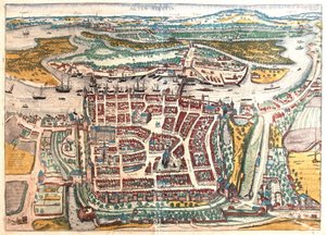 Szczecin, Puola - Georg Braunin "Civitates Orbis Terrarum", Köln 1617.