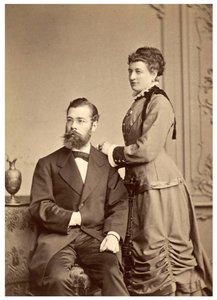 Hermann von Iheringin muotokuva ensimmäisen vaimonsa Anna Maria Clara Belzer Wolfin kanssa tekijältä Georg Brokesch