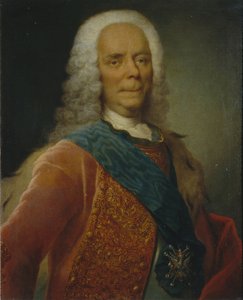 Prinssi Vasili Vladimirovitš Dolgorukovin muotokuva 1667-1746, ennen vuotta 1746
