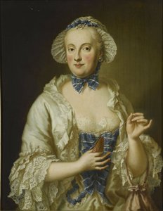 Ranska: Marie-Anne-Sophie de Saxe, princesse électrice de Bavière (1728-1797) Muotokuva Maria Anna Sophia Saksin Saksin, Baijerin kruununprinsessa (1728-1797) tekijältä Georg Desmarees