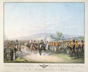 Koko Venäjän keisarillisen armeijan taulukko, "Tableau des Armees de l"Europe", kirjoittanut Ludwig Von Kleist, n. 1828-1845