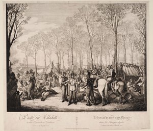 Kasakkojen bivouac Avenue des Champs-Elysées