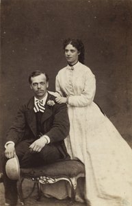 Venäjän suurruhtinas Aleksandr Aleksandrovitš ja Tanskan prinsessa Dagmar, 1866. tekijältä Georg Emil Hansen