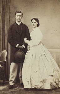 Muotokuva Venäjän suurherttua Nikolai Aleksandrovitšista 1843-1865 ja prinsessa Dagmarkista, 1864. tekijältä Georg Emil Hansen