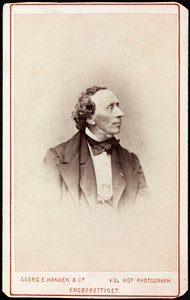 Muotokuva Hans Christian Andersenista (1805-1875), Hansen, Georg Emil (1833-1891). Valokuva, c. 1871. Yksityinen kokoelma tekijältä Georg Emil Hansen