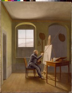 Caspar David Friedrich seinem Atelierissa