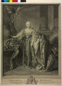 Venäjän keisarinna Elisabeth Petrowna tekijältä Georg Friedrich Schmidt