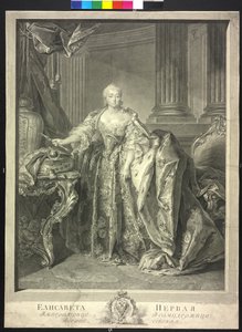 Venäjän keisarinna Elisabeth Petrowna tekijältä Georg Friedrich Schmidt
