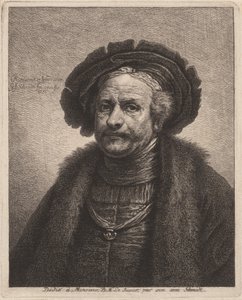Rembrandtin omakuva tekijältä Georg Friedrich Schmidt, after Rembrandt van Rijn