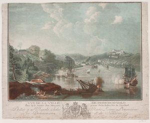 Vue de la ville Frederikshald tekijältä Georg Haas