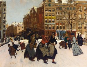 Talvi Amsterdamissa, noin 1898
