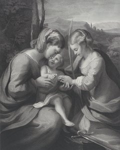 Pyhän Katariinan mystinen avioliitto, n. 1831. tekijältä Georg Jacob Felsing