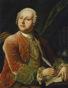 Mihail Lomonosovin muotokuva (Mihail Vassiljevitš Lomonossov) (1711-1765) par Anonymous, 1700-luvun toinen puoli. d