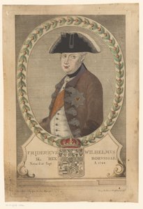Preussin kuninkaan Frederick William II:n muotokuva tekijältä Georg Mathäus Probst