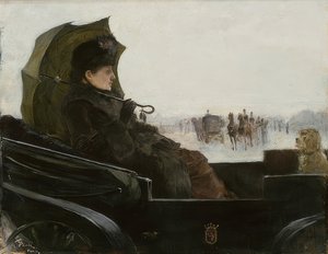 Lady Landaussa, Pariisissa. Noin 1881-83 tekijältä Georg Pauli