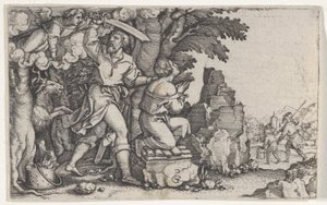 Abrahamin uhri, Aabrahamin tarinasta. tekijältä Georg Pencz